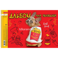 Альбом для рисования А4 32л "Гав-Стори" на спирали, перфорация на отрыв, 5 дизайнов 067347 от магазина "Карандаш"