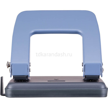 Дырокол "Essential" 20л 2-отв, d-6мм, с линейкой, металл, голубой E0102 от магазина "Карандаш"
