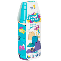 Набор "Умный песок" 480гр. 3 цвета (формочки-замки, песок, формочка сюрприз) SSR082 от магазина "Карандаш"