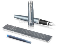 Ручка РП "Parker IM Metal Light Blue Grey CT" F 1931648 от магазина "Карандаш"