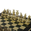Шахматный набор "Рыцари Средневековья" 44х44см дерево/металл (фигуры золото/бронза) MP-S-12-C-44-GRE от магазина "Карандаш"