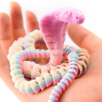 Фигурка 3D "Кобра" 24см подвижная, пластик, 8 цветов 11251-24 от магазина "Карандаш"