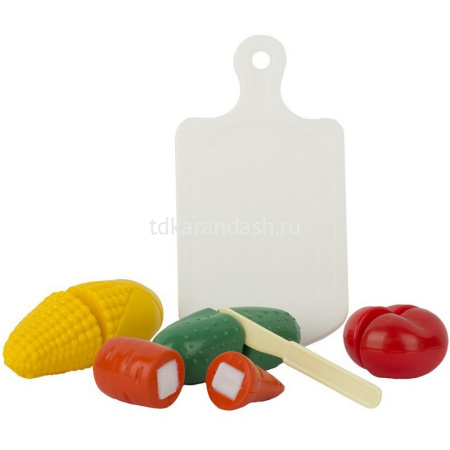 Набор овощей 6 предметов, на липучке, пластик У952