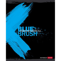 Тетрадь А5 96л клетка "Взмах кистью" на скобе выборочный лак 5 дизайнов 080271 от магазина "Карандаш"