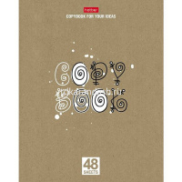 Тетрадь А5 48л клетка "Copybook" на скобе крафт 5 дизайнов 48Т5В1/066337 от магазина "Карандаш"