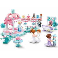 Конструктор "Свадебная церемония" 353 детали 43х29х7см пластик (9 фигурок) 38-0768 от магазина "Карандаш"