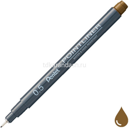 Ручка капиллярная "Pointliner" 0,5мм сепия S20P-5SP