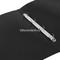 Папка на 4-х кольцах А3 27мм черная горизонтальная 0827GA3blck от магазина "Карандаш"