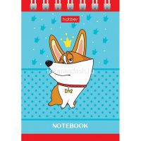 Блокнот А7 40л "Рыжий Коржик" без линовки, на спирали, тонированный блок, 5 дизайнов 076886 от магазина "Карандаш"