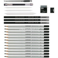 Набор для графики 22 предмета (карандаши, растушевки, держатель, канц.нож, ластики) в металле 44054 от магазина "Карандаш"