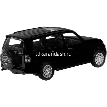 Машина "Mitsubishi Pajero 4WD" черная, инерционная, металл 17,5см (свет, звук, откр.двери) JB1251429 от магазина "Карандаш"
