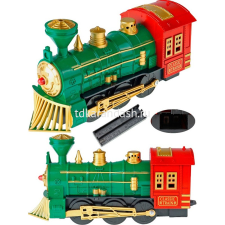 Железная музыкальная дорога "Рождественское чудо" d - 90см, пластик (звук) НУ-8032 от магазина "Карандаш"