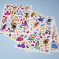 Наклейки "Для девочек" А5 16х23,5см 4 листа в пакете с европодвесом 4Н5н/089975 от магазина "Карандаш"