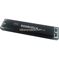 Гармошка губная 13х2,5см в футляре, металл/пластик, 4 цвета 11056-24 от магазина "Карандаш"