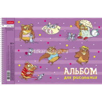 Альбом для рисования А4 40л "Забавные истории" на спирали, перфорация на отрыв, 4 дизайна от магазина "Карандаш"
