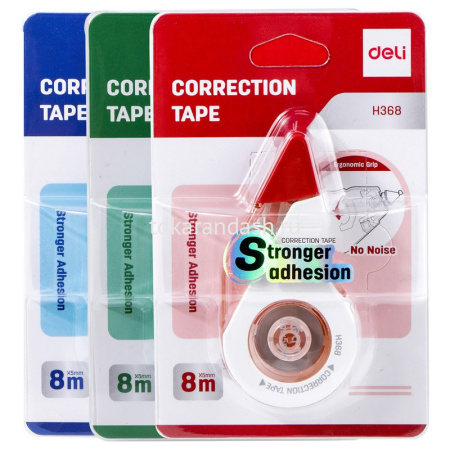 Корректирующая лента "Stronger" 8м*5мм корпус ассорти EH368 от магазина "Карандаш"