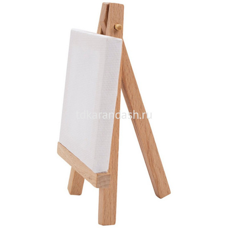 Мольберт - подставка 12см с холстом 7х7см, дерево 242451752 от магазина "Карандаш"