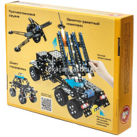 Конструктор металлический "Боевая техника 3в1" 720 деталей 02222 от магазина "Карандаш"