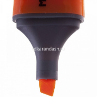 Маркер текстовыделитель "Milan" оранжевый, клиновидный наконечник, толщина линии 1-5мм 80038 от магазина "Карандаш"