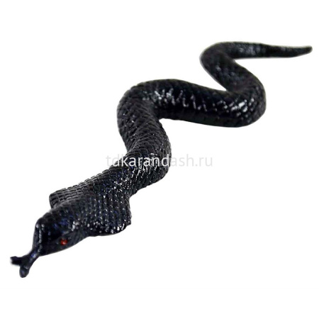 Лизун "Змея" 30см, цвет черный Y7710-18