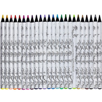 Карандаши 24 цвета "Sketch&Art" трехгранные утолщенные дерево, картон 30-0115 от магазина "Карандаш"