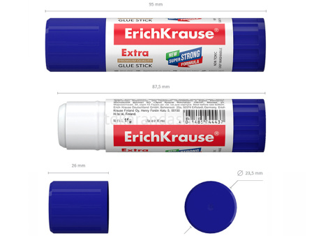 Клей-карандаш "Erich Krause" 15гр 4443 от магазина "Карандаш"