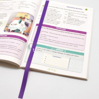 Набор закладок самоклеящихся 6 шт/уп 1,2х37,6см фиолетовые 2921-110 от магазина "Карандаш"