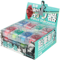 Точилка 1 отв. "Manga Anime. City" с контейнером, ластиком и щеткой, пластик, 3 цвета 35-0056 от магазина "Карандаш"