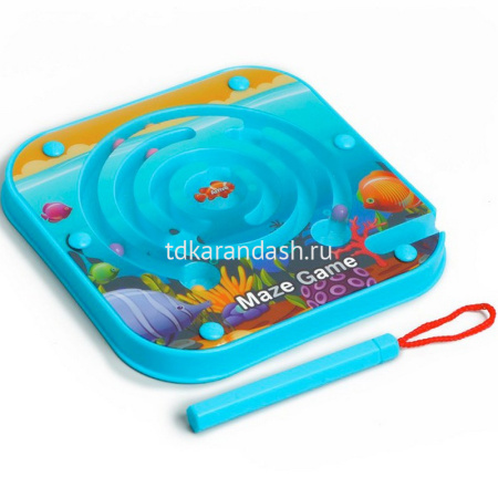 Игра логическая "Лабиринт" 13х13см магнитный, пластик MF2382 от магазина "Карандаш"
