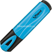 Маркер текстовыделитель "Fluo Pep's" голубой, клиновидный наконечник, толщина линии 1-5мм 742530 от магазина "Карандаш"