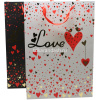 Пакет подарочный "Сердца" 44х31х12см 3 цвета 11515-24
