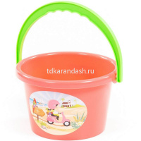 Ведро 15х15х10см ассорти, пластик 0484 от магазина "Карандаш"
