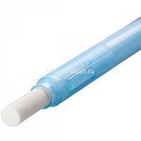Ластик-карандаш "Clic Eraser 2" прямоугольный в футляре, 6х6х80мм, белый, синий корпус ZE11T-C от магазина "Карандаш"