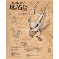 Тетрадь А5 48л клетка "Фантастические твари" на скобе матовая ламинация 5 дизайнов 48Т5лВ1/056233 от магазина "Карандаш"