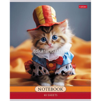Тетрадь А5 48л клетка "Котики-артисты" на скобе 5 дизайнов 48Т5В1/085664 от магазина "Карандаш"