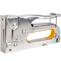 Степлер мебельный №13/4-8,№53/4-8 "Pro" серебристый/желтый (скобы 53/8-800шт.) ET35011 от магазина "Карандаш"