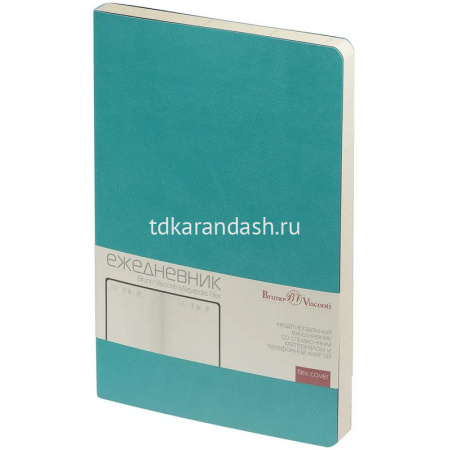 Набор подарочный "Megapolis Velvet Flex" (ежедневник А5 272стр. морская волна + ручка шариковая) от магазина "Карандаш"