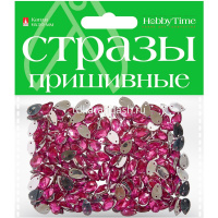 Стразы пришивные "Капля" 6х10мм 10цв 2-338/01 от магазина "Карандаш"