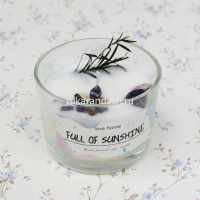 Свеча в подсвечнике ароматизированная 9х6см, 2 вида Y10537-24 от магазина "Карандаш"