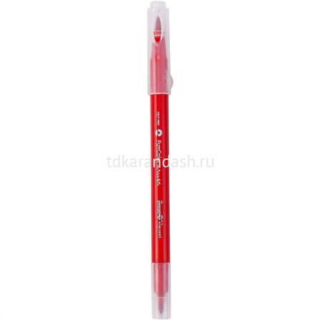 Фломастеры 12 цветов "FunColor Jumbo" двусторонние (кисть, пулевидный), в пластиковом пенале, 2 вида от магазина "Карандаш"