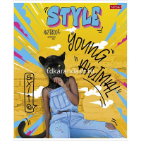 Тетрадь А5 48л клетка "Городские джунгли" на скобе 5 дизайнов 48Т5В1/078463 от магазина "Карандаш"