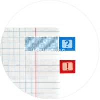 Клейкая закладка пластиковая 12х45мм 6 цветов по 25л (150л) "Знаки" 58489 от магазина "Карандаш"