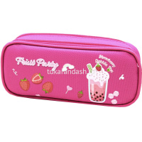 Пенал "Fruit party" 21х9х6см прямоугольный, 2 отделения, текстиль, 3 цвета DB23200 от магазина "Карандаш"