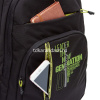 Рюкзак 32х47х17см 832гр, 2 отделения, 4 кармана, черный/салатовый RU-436-2/2 от магазина "Карандаш"