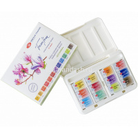 Краски акварельные 12 цветов "Ботаника" 2,5мл кюветы, в картонной упаковке 19421874 от магазина "Карандаш"