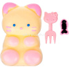 Игрушка-антистресс сквиш "Кошка" 8х6см с рыбкой и вилкой Y11020-24