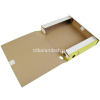 Папка архивная с завязками А4 45мм желтая АС-2ж №2 от магазина "Карандаш"