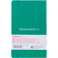 Скетчбук 13х21см 80л 140г/м2 "Art Creation" на резинке, твердая обложка, зеленый лес 9314332M от магазина "Карандаш"