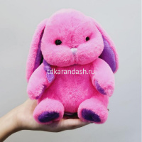 Заяц 18см цикламеновый/фиолетовый AT365319 от магазина "Карандаш"