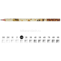 Карандаш чернографитный "Love Me. Котики. Счастье" HB, трехгранный 21-0030/79 от магазина "Карандаш"